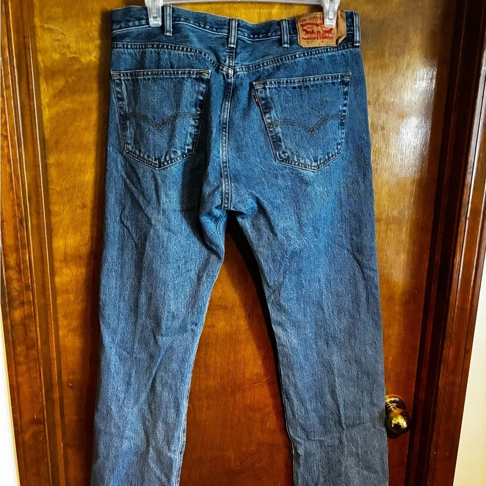 Levi's Dark Blue Straight Jeans